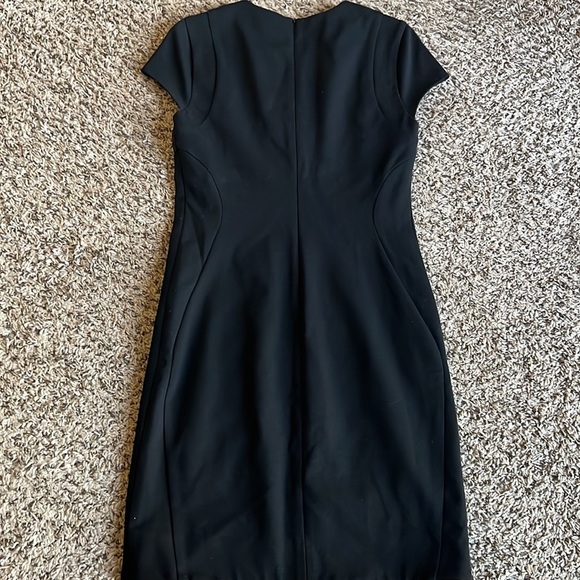 Diane Von Furstenberg Black Pepe Knit Eyelet Dress Size 6 - Picture 3 of 13